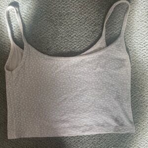 Brandy Melville Cropped Floral Tank Top